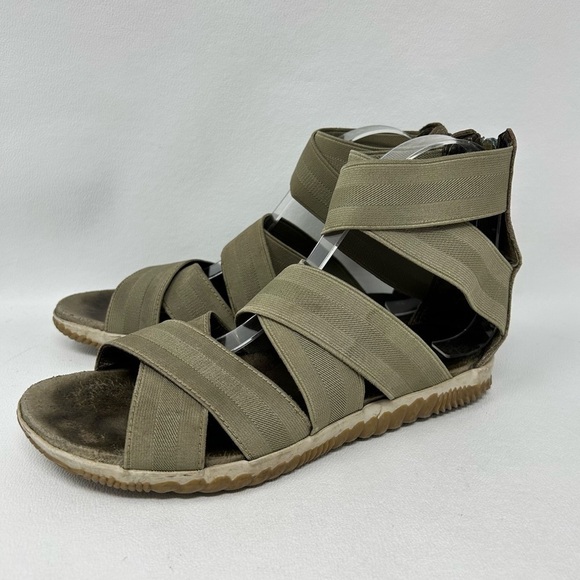 Sorel Out N About Plus Strap Sandals Sage Olive Green Strappy Women’s Sz 8.5 - Picture 4 of 14